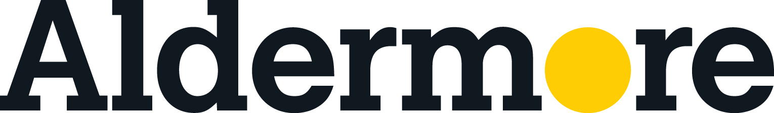 Aldermore mortgage lender logo - Available through Domus Finance